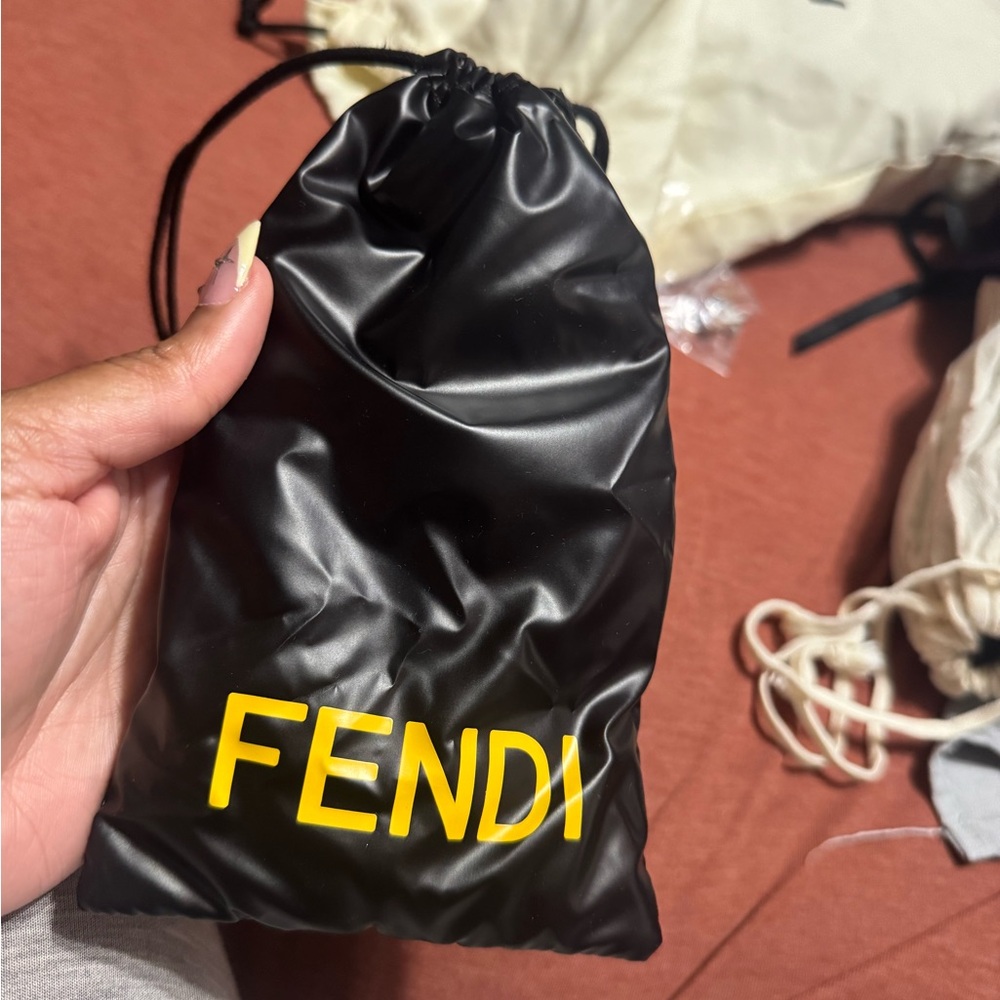 Fendi Black Drawstring Pouch